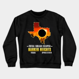 Harker Heights Texas 2024 Total Solar Eclipse Crewneck Sweatshirt